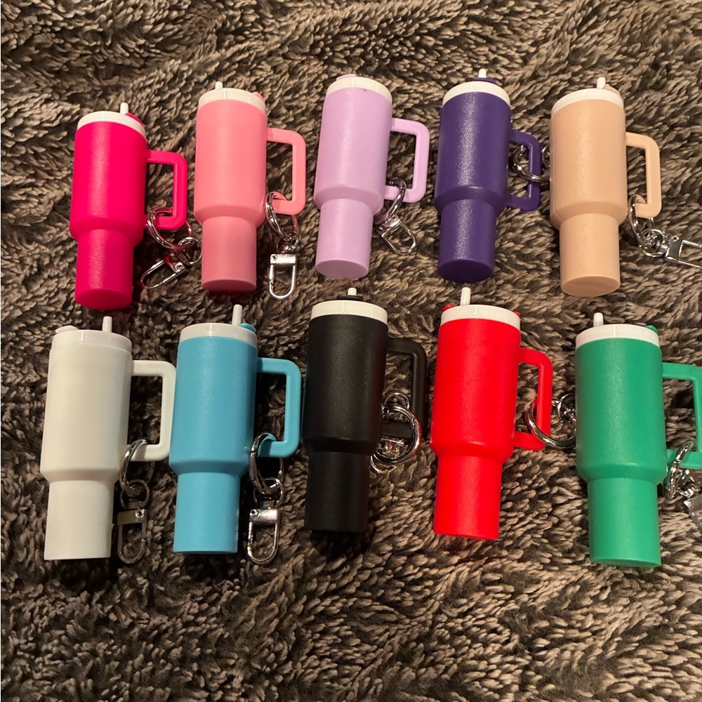 Colorful Mini Cup Keychains